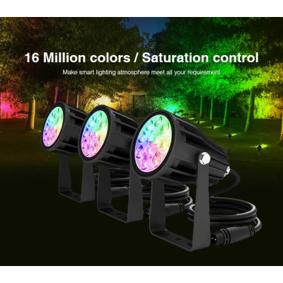 Zestaw 3 x Oprawa ogrodowa LED RGB+CCT 6W z zasilaczem FUTC08A