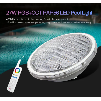 Lampa LED PAR56 27W RGB+CCT 12V IP68 Milight PW01