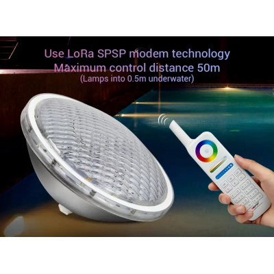 Lampa LED PAR56 27W RGB+CCT 12V IP68 Milight PW01