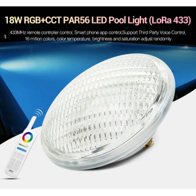 Lampa LED PAR56 18W RGB+CCT 12V IP68 Milight PW02