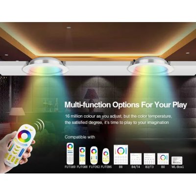 Sufitowa Lampa LED FUT066-B czarna RGB+CCT