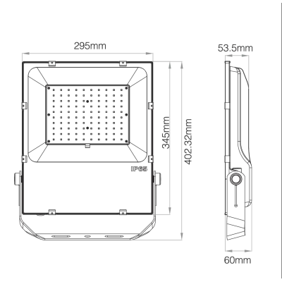 Naświetlacz LED RGB+CCT 100W 230VAC FUTT07