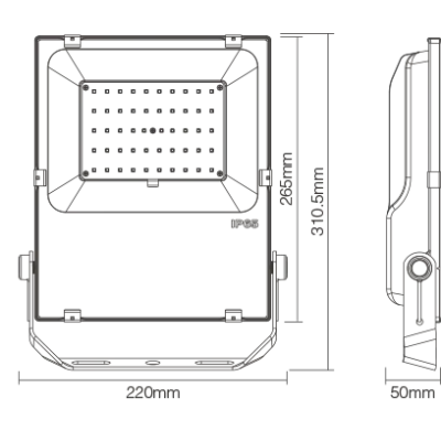 Naświetlacz LED RGB+CCT 50W 230VAC FUTT02