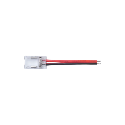 Złącze taśmy LED 8mm z przewodem transparentne 3.5A