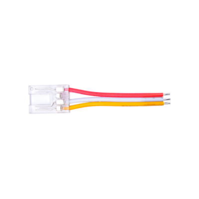 Złącze taśmy LED 10mm z przewodem transparentne 3pin 3.5A