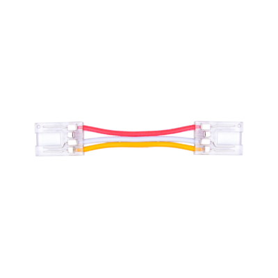 Złącze taśmy LED 10mm z przewodem dwustronne transparentne 3pin 3.5A