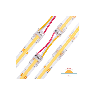 Złącze taśmy LED 10mm narożne transparentne 2pin 5.5A