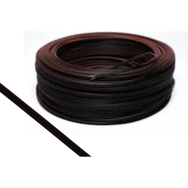Przewód 2x0.5mm czarny 20AWG 80° 300V VW-1