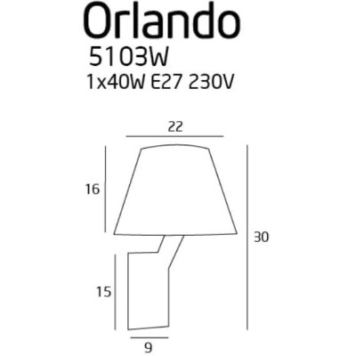Maxlight 5103W/BLNM Orlando