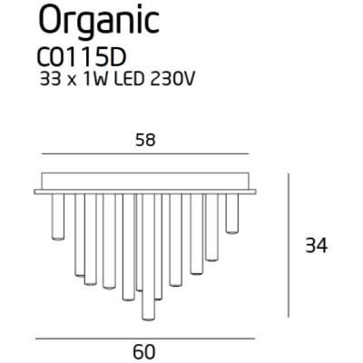 Maxlight C0115D Organic 60cm