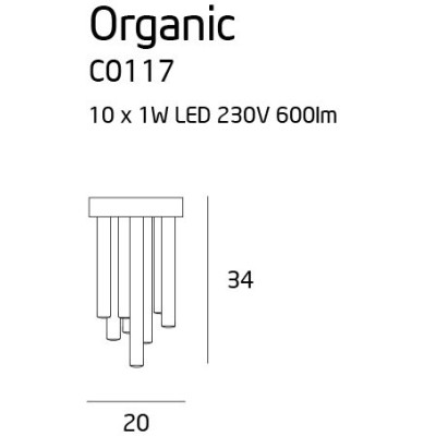 Maxlight C0117D Organic 20cm