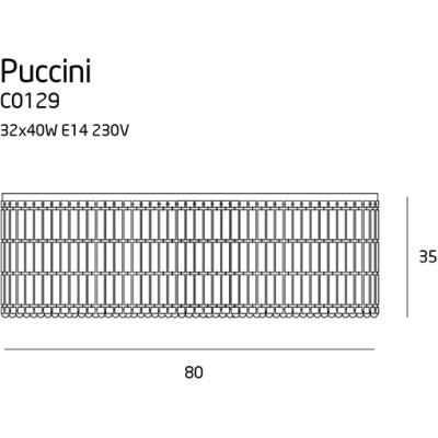 Maxlight C0129 Puccini 80cm