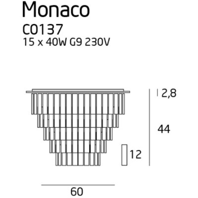 Maxlight C0137 Monaco 60cm