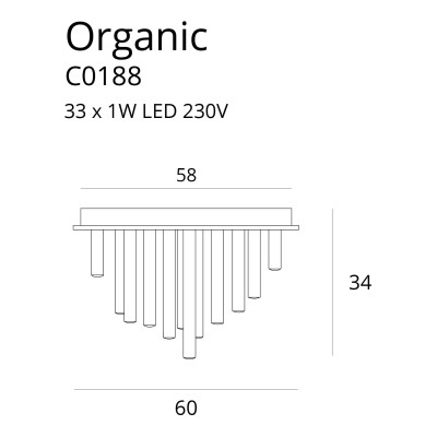 Maxlight C0188D Organic 60cm