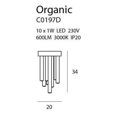 Maxlight C0197D Organic 20cm