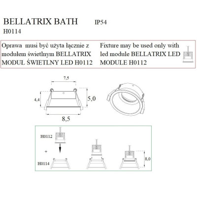 Maxlight H0114 Bellatrix Bath
