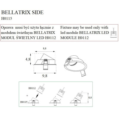 Maxlight H0115 Bellatrix Side