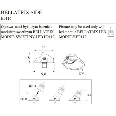 Maxlight H0116 Bellatrix Side