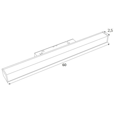 Maxlight M0002D Magnetic Linia 60cm Dali