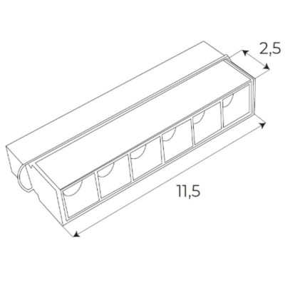 Maxlight M0003D Magnetic Raster 11cm Dali