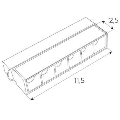 Maxlight M0003N Magnetic Raster 11cm On/Off