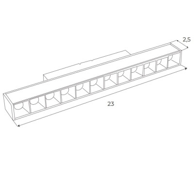 Maxlight M0004Z Magnetic Raster 23cm Zigbee
