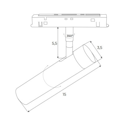 Maxlight M0011D Magnetic Reflektor 7,9W Dali