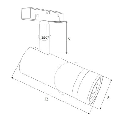 Maxlight M0013Z Magnetic Reflektor Zoom Zigbee
