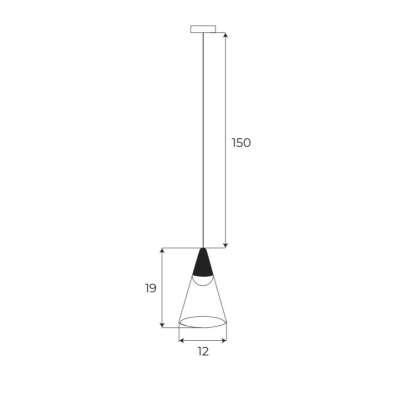 Maxlight M0015D Magnetic Klosz Wiszący Dali