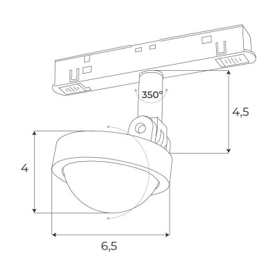 Maxlight M0018N Magnetic Spotlight 8W On/Off