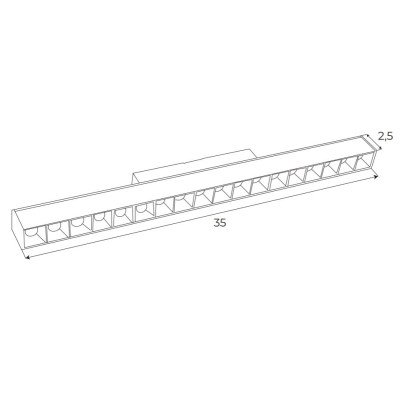 Maxlight M0027Z Magnetic Raster 35cm Zigbee