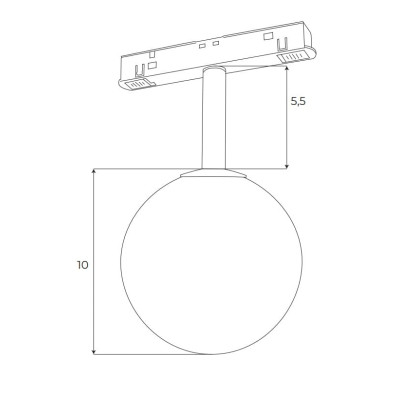Maxlight M0044N Magnetic Kula Sztywna On/Off