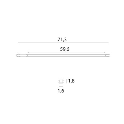 Maxlight M0051Z Magnetic Linia płaska 72cm Zigbee