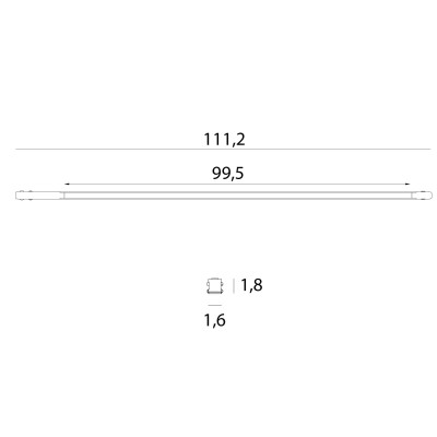 Maxlight M0052Z Magnetic Linia płaska 111cm Zigbee