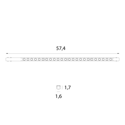 Maxlight M0055Z Magnetic Raster płaski 58cm Zigbee