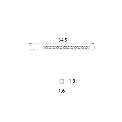 Maxlight M0059Z Magnetic Raster płaski 35cm Zigbee