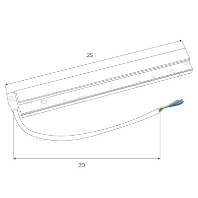 Maxlight MA0006 Magnetic Zasilacz doszynowy 100W z podłączeniem DALI