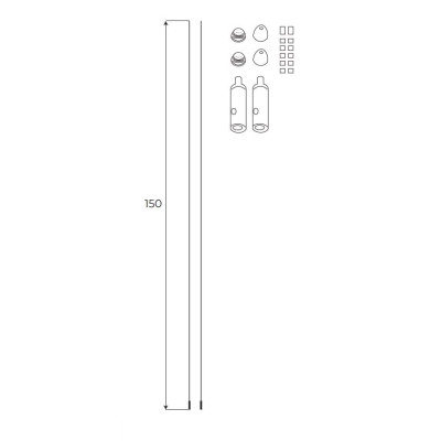 Maxlight MA0008 Magnetic Zestaw zawieszeń do szyn
