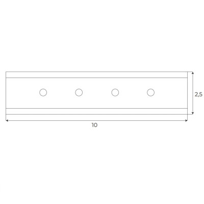 Maxlight MA0009 Magnetic Łącznik mechaniczny prosty szyn natynkowych