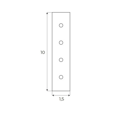 Maxlight MA0029 Magnetic Łącznik mechaniczny prosty szyn wpuszczanych
