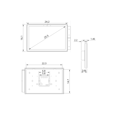 Maxlight MA0035 Magnetic Panel kontrolny Zigbee/Tuya Duży