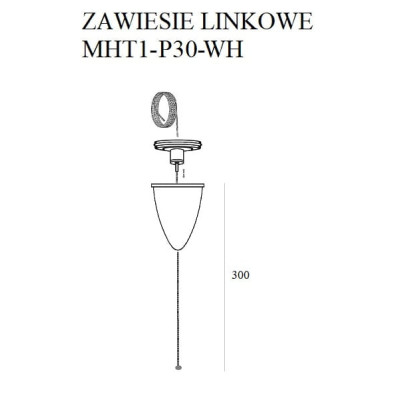 Maxlight MHT1-I-WH Łącznik prosty