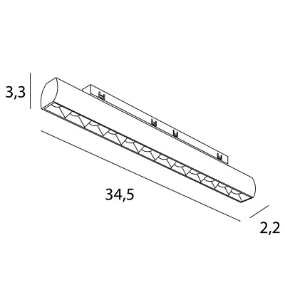 Maxlight N0004N Micro11 Raster obrotowy 18W On/Off