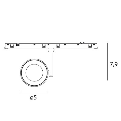 Maxlight N0010N Micro11 Spotlight 5W On/Off