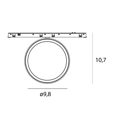 Maxlight N0011N Micro11 Plafon 12W On/Off