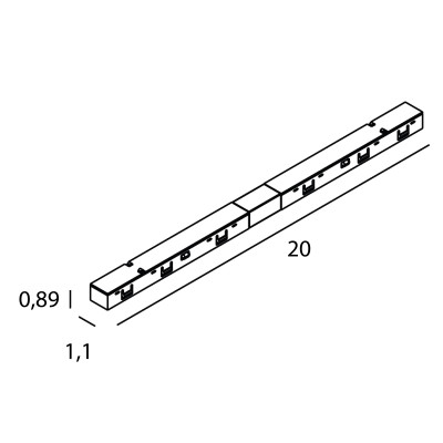 Maxlight NA0002 Micro11 Łącznik elektryczny prosty