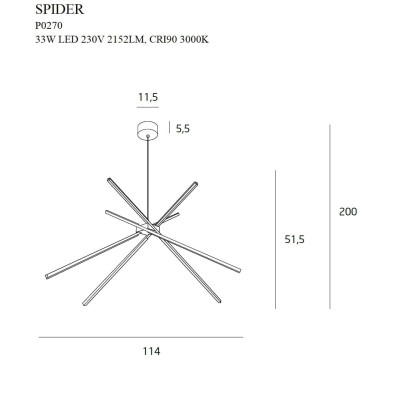 Maxlight P0270 Spider