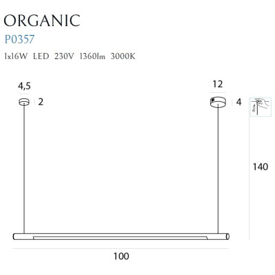 Maxlight P0357D Organic Horizon 100cm