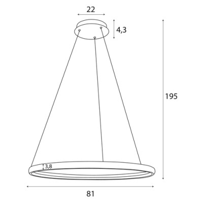 Maxlight P0557 Qled z pilotem