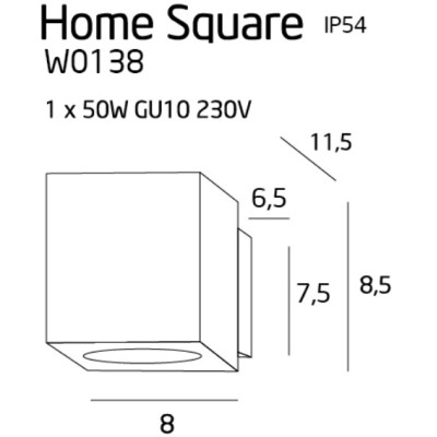 Maxlight W0138 Home Square